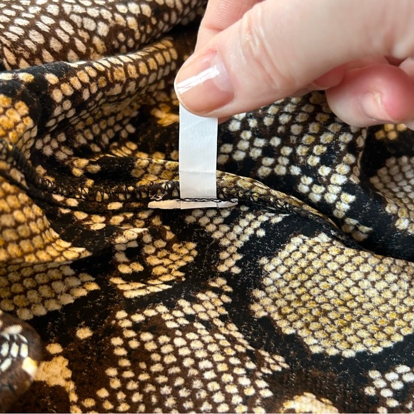 Zara Snakeskin Print Dress Sz L EUC - Picture 11 of 13